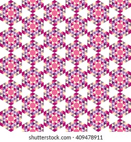 Vector modern seamless colorful geometry triangle pattern, color abstract geometric background