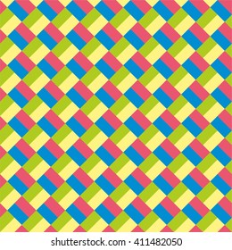 Vector modern seamless colorful geometry pattern, color abstract geometric background, pillow multicolored print, retro texture, hipster fashion design