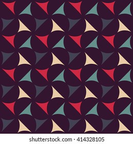 Vector modern seamless colorful geometry pattern, color abstract geometric background, pillow multicolored print, retro texture, hipster fashion design