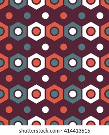 Vector modern seamless colorful geometry pattern, color abstract geometric background, pillow multicolored print, retro texture, hipster fashion design