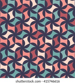 Vector modern seamless colorful geometry floral pattern, color abstract geometric background, pillow multicolored print, retro texture, hipster fashion design