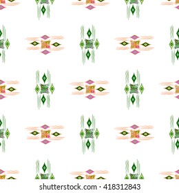 Vector modern seamless colorful geometry pattern, color abstract geometric background, pillow multicolored print, texture, fashion design, ceramic style