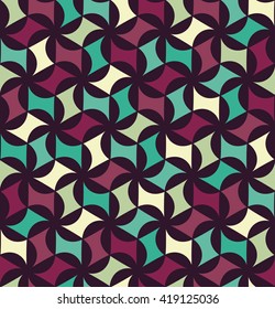 Vector modern seamless colorful geometry floral pattern, color abstract geometric background, pillow multicolored print, retro texture, hipster fashion design
