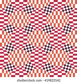 Vector modern seamless colorful geometry checkered pattern, color abstract geometric background, pillow multicolored print, retro texture, hipster fashion design