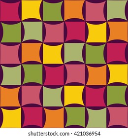 Vector modern seamless colorful geometry pattern, color abstract geometric background, pillow multicolored print, retro texture, hipster fashion design