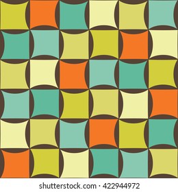 Vector modern seamless colorful geometry pattern, color abstract geometric background, pillow multicolored print, retro texture, hipster fashion design