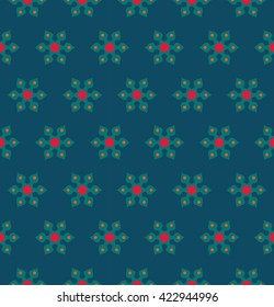 Vector modern seamless colorful geometry floral pattern, color abstract geometric background, pillow multicolored print, retro texture, hipster fashion design