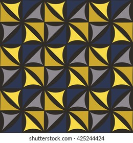 Vector modern seamless colorful geometry floral pattern, color abstract geometric background, pillow multicolored print, retro texture, hipster fashion design