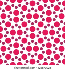 Vector modern seamless colorful geometry dot pattern. color abstract geometric background. pillow and bed sheet multicolor design. creative art deco. hipster fashion print