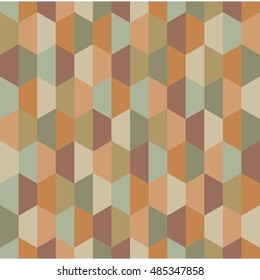 Vector modern seamless colorful geometry half hex pattern, color abstract geometric background