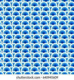 Vector modern seamless colorful geometry pattern overlapping circles
