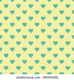 Vector modern seamless colorful hearts pattern, color abstract geometric background, pillow multicolored print, retro texture, hipster fashion design