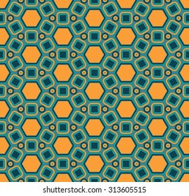 Vector modern seamless colorful pattern mosaic yellow blue  , colored background,textile print, abstract texture,  fashion design, bed sheets or pillow pattern