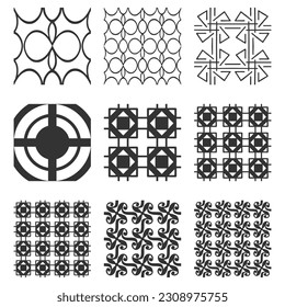 Vector modern seamless geometric lines pattern vector background