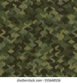 Vector modern seamless geometry cube pattern, abstract geometric background, pillow print, retro texture, fashion design