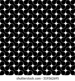 Vector modern seamless geometry pattern cells, black and white abstract geometric background, wallpaper print, monochrome retro texture, hipster fashion design