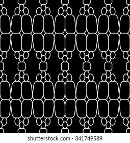 Vector modern seamless geometry pattern, black and white abstract geometric background, pillow print, monochrome retro texture, hipster fashion design