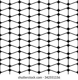 Vector modern seamless geometry pattern, black and white abstract geometric background, pillow print, monochrome retro texture, hipster fashion design