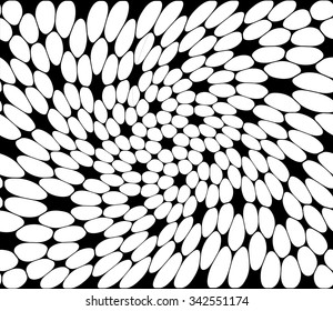 Vector modern seamless geometry pattern trippy, black and white abstract geometric background, pillow print, monochrome retro texture, hipster fashion design