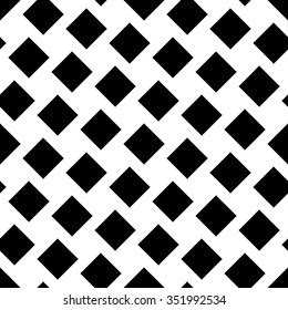 Vector modern seamless geometry pattern squares, black and white abstract geometric background, pillow print, monochrome retro texture, hipster fashion design