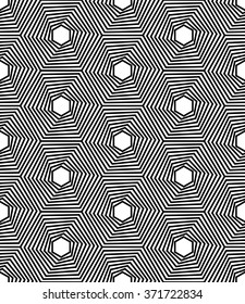 Vector modern seamless geometry pattern line art, black and white abstract geometric background, pillow print, monochrome retro texture, hipster fashion design 