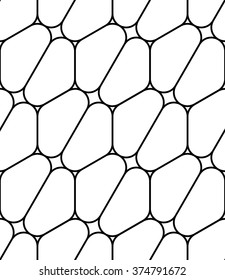 Vector modern seamless geometry pattern hexagon, black and white abstract geometric background, pillow print, monochrome retro texture, hipster fashion design