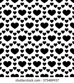 Vector modern seamless geometry pattern valentine, black and white abstract geometric background, pillow print, monochrome retro texture, hipster fashion design