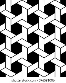 Vector modern seamless geometry pattern, black and white abstract geometric background, pillow print, monochrome retro texture, hipster fashion design 