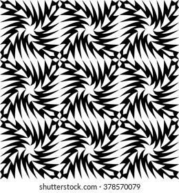 Vector modern seamless geometry pattern, black and white abstract geometric background, pillow print, monochrome retro texture, hipster fashion design