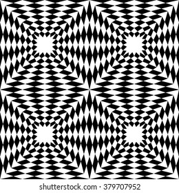Vector modern seamless geometry pattern squares 3d , black and white abstract geometric background, pillow print, monochrome retro texture, hipster fashion design