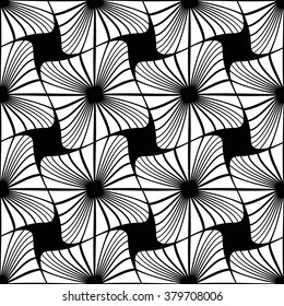 Vector modern seamless geometry pattern, black and white abstract geometric background, pillow print, monochrome retro texture, hipster fashion design
