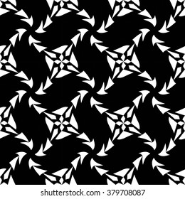 Vector modern seamless geometry pattern trippy, black and white abstract geometric background, pillow print, monochrome retro texture, hipster fashion design