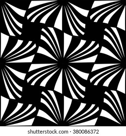 Vector modern seamless geometry pattern, black and white abstract geometric background, pillow print, monochrome retro texture, hipster fashion design