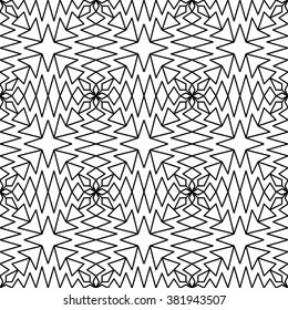 Vector modern seamless geometry pattern, black and white abstract geometric background, pillow print, monochrome retro texture, hipster fashion design