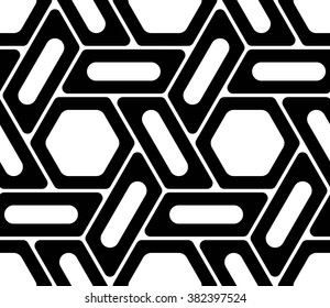 Vector modern seamless geometry pattern hexagon.