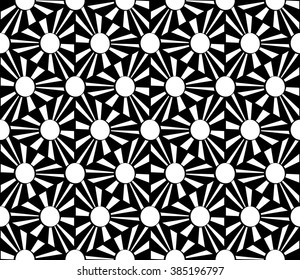 Vector modern seamless geometry pattern polka, black and white abstract geometric background, pillow print, monochrome retro texture, hipster fashion design