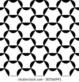 Vector modern seamless geometry pattern , black and white abstract geometric background, pillow print, monochrome retro texture, hipster fashion design