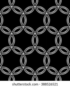 Vector modern seamless geometry pattern, black and white abstract geometric background, pillow print, monochrome retro texture, hipster fashion design