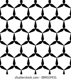 Vector modern seamless geometry pattern hexagon, black and white abstract geometric background, pillow print, monochrome retro texture, hipster fashion design