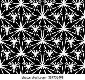Vector modern seamless geometry pattern, black and white abstract geometric background, pillow print, monochrome retro texture, hipster fashion design