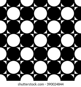 Vector modern seamless geometry pattern checkered, black and white abstract geometric background, subtle pillow print, monochrome retro texture, hipster fashion design