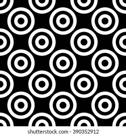 Vector modern seamless geometry pattern polka, black and white abstract geometric background, pillow print, monochrome retro texture, hipster fashion design