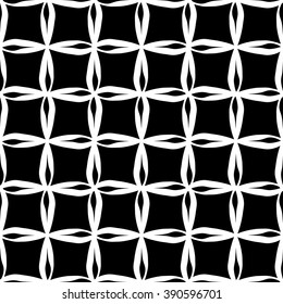 Vector modern seamless geometry pattern squares, black and white abstract geometric background, subtle pillow print, monochrome retro texture, hipster fashion design