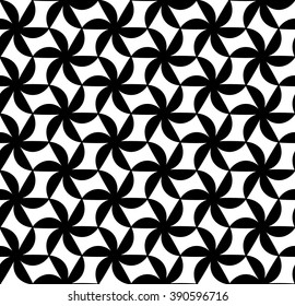 Vector modern seamless geometry pattern, black and white abstract geometric background, subtle pillow print, monochrome retro texture, hipster fashion design