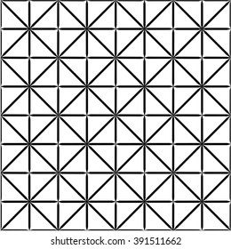 Vector modern seamless geometry pattern square, black and white abstract geometric background, subtle pillow print, monochrome retro texture, hipster fashion design