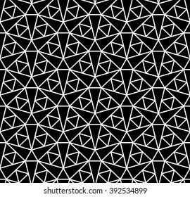 Vector modern seamless geometry pattern, black and white abstract geometric background, pillow print, monochrome retro texture, hipster fashion design