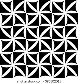 Vector modern seamless geometry pattern square, black and white abstract geometric background, subtle pillow print, monochrome retro texture, hipster fashion design