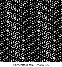 Vector modern seamless geometry pattern trippy, black and white abstract geometric background, subtle pillow print, monochrome retro texture, hipster fashion design