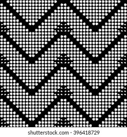 Vector modern seamless geometry pattern triangle, black and white abstract geometric background, pillow print, monochrome retro texture, hipster fashion design 