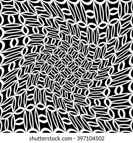 Vector modern seamless geometry pattern, black and white abstract geometric background, subtle pillow print, monochrome retro texture, hipster fashion design